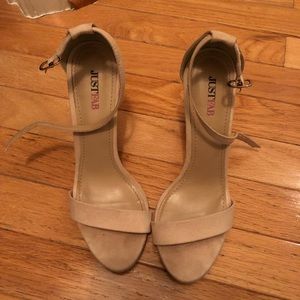 Ankle strap block heels